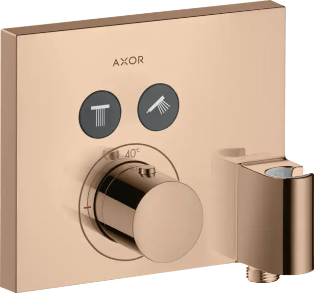 Axor ShowerSelect Termostat, m/2 utløp For innbygging, Polert Rødt Gull 