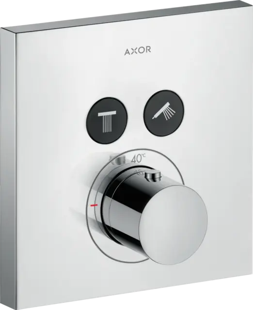 Axor ShowerSelect Termostat, m/2 utløp For innbygging, Krom 