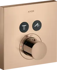 Axor ShowerSelect Termostat, m/2 utl&#248;p For innbygging, Polert R&#248;dt Gull