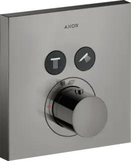 Axor ShowerSelect Termostat, m/2 utløp For innbygging, Polert Sort Krom