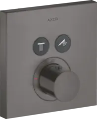 Axor ShowerSelect Termostat, m/2 utløp For innbygging, Børstet Sort Krom