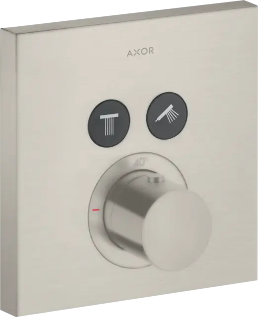 Axor ShowerSelect Termostat, m/2 utløp For innbygging, Rustfritt Stål 