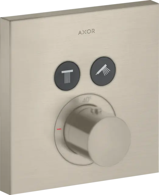 Axor ShowerSelect Termostat, m/2 utløp For innbygging, Børstet Nikkel 
