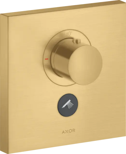 Axor ShowerSelect Termostat, m/1 utløp For innbyg., Highflow, Børstet Gull 