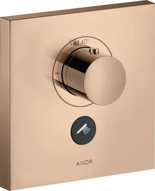 Axor ShowerSelect Termostat, m/1 utløp For innbyg., Highflow, Polert Rødt Gull 
