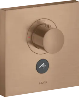 Axor ShowerSelect Termostat, m/1 utl&#248;p For innbyg., Highflow, B&#248;rstet R&#248;dt Gull