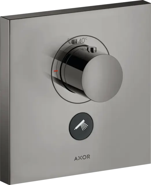 Axor ShowerSelect Termostat, m/1 utløp For innbyg., Highflow, Polert Sort Krom 