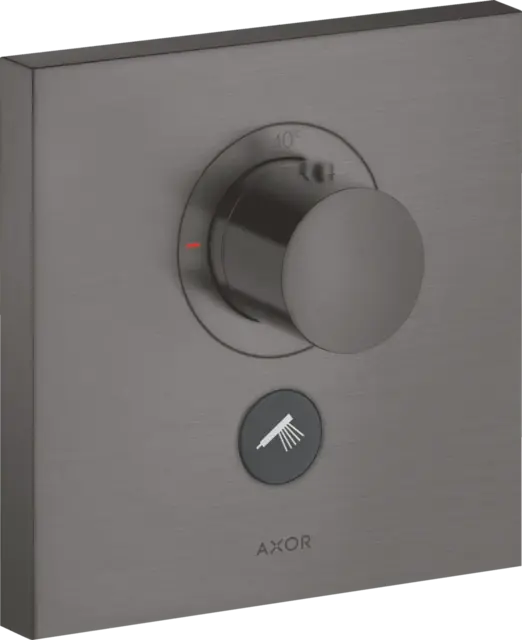 Axor ShowerSelect Termostat, m/1 utløp For innbyg., Highflow, Børstet Sort Krom 