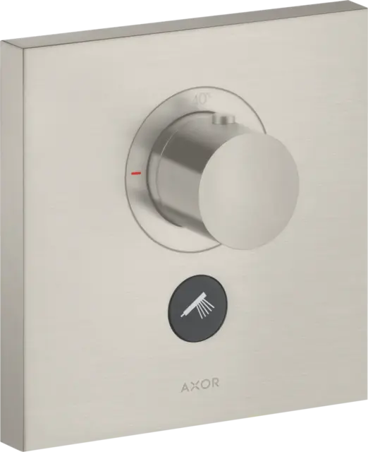 Axor ShowerSelect Termostat, m/1 utløp For innbyg., Highflow, Rustfritt Stål 
