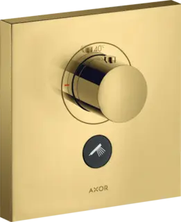 Axor ShowerSelect Termostat, m/1 utl&#248;p For innbyg., Highflow, Polert Gull