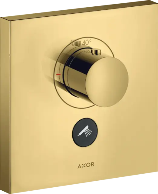 Axor ShowerSelect Termostat, m/1 utløp For innbyg., Highflow, Polert Gull 