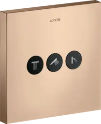 Axor ShowerSelect, 3-veis ventil Polert R&#248;dt Gull