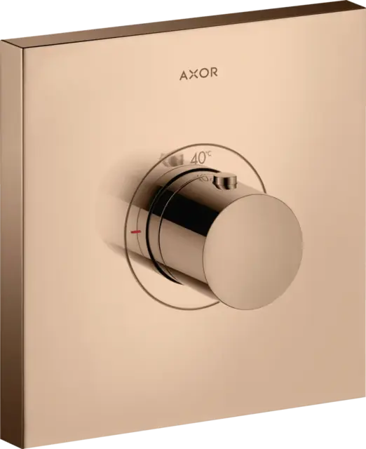 Axor ShowerSelect Highflow Termostat For innbygging, Polert Rødt Gull 