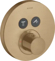 Axor ShowerSelect Termostat, m/2 utl&#248;p For innbygging, B&#248;rstet Bronse