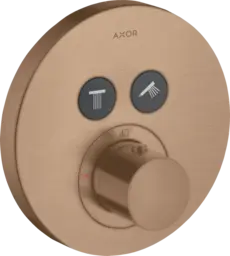 Axor ShowerSelect Termostat, m/2 utl&#248;p For innbygging, B&#248;rstet R&#248;dt Gull
