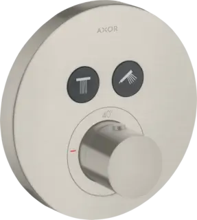 Axor ShowerSelect Termostat, m/2 utl&#248;p For innbygging, Rustfritt St&#229;l