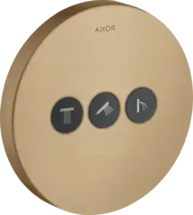 Axor ShowerSelect, 3-veis ventil B&#248;rstet Bronse