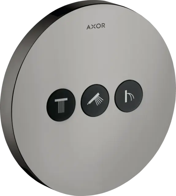 Axor ShowerSelect, 3-veis ventil Polert Sort Krom 