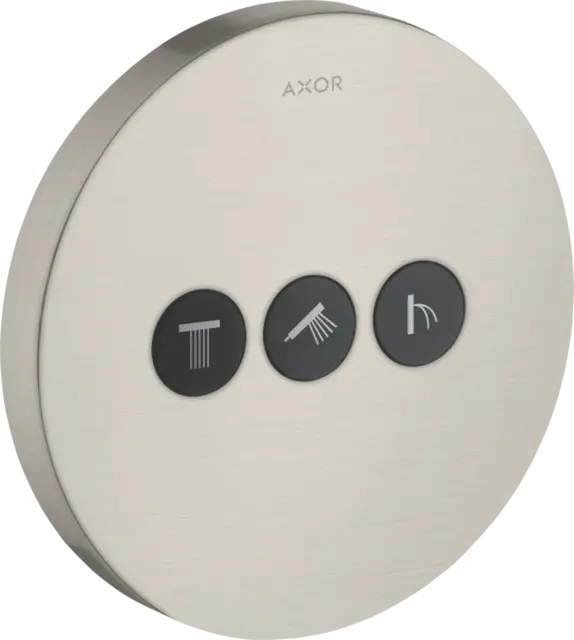 Axor ShowerSelect, 3-veis ventil Rustfritt Stål 