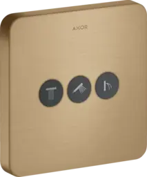 Axor ShowerSelect, 3-veis ventil B&#248;rstet Bronse