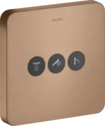 Axor ShowerSelect, 3-veis ventil B&#248;rstet R&#248;dt Gull