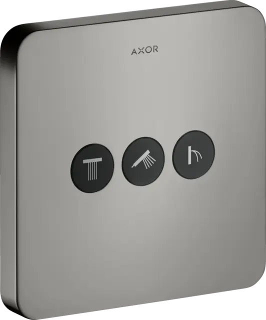 Axor ShowerSelect, 3-veis ventil Polert Sort Krom 