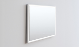 Copenhagen Bath Fan&#248; 80 Speil 800x700 mm, duggfritt, Hvit Matt/Glass