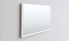 Copenhagen Bath Fan&#248; 120 Speil 1200x700 mm, duggfritt, Hvit Matt/Glass