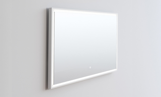 Copenhagen Bath Fan&#248; 120 Speil 1200x700 mm, duggfritt, Hvit Matt/Glass