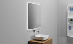Copenhagen Bath Or&#248; 80 Speil 800x800 mm, duggfritt, Aluminium/Glass