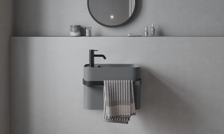 Copenhagen Bath Yuno Rail 41 servant 410x240 mm, Grey Matt