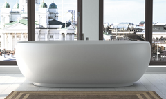 Copenhagen Bath Rosenborg badekar 1700x950 mm, Frittst&#229;ende i Hvit Matt