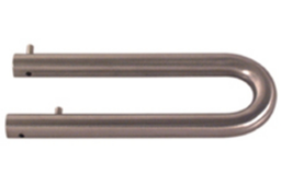D-Line Speil/hylleholdere 120 mm, 2 stk, b&#248;rstet rustfritt st&#229;l