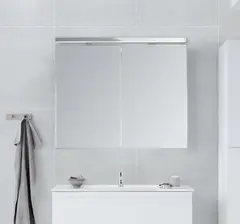 Dansani Style Speilskap uten lys 80x14,5x80 cm, Hvit Høyglans