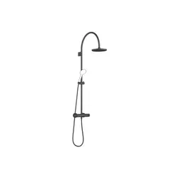 Dornbracht Showerpipe, med termostat &#216;200 mm, u/h&#229;nddusj, Sort Matt