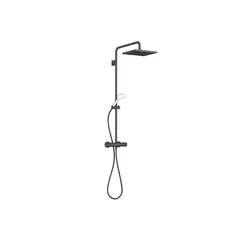 Dornbracht Showerpipe, med termostat 300x240 mm, u/h&#229;nddusj, Sort Matt