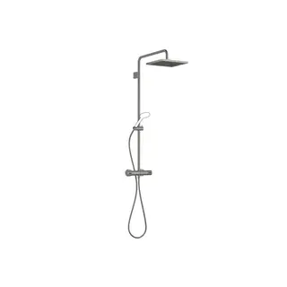 Dornbracht Showerpipe, med termostat 300x240 mm, u/hånddusj, Dark Pl. Matt