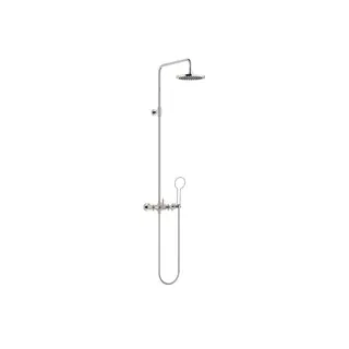 Dornbracht Tara. Showerpipe &#216;220 mm, u/h&#229;nddusj, Platina