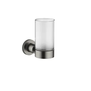 Dornbracht Tara. Glassholder Veggmontert, Dark Platinum Matt