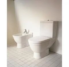 Duravit Starck 3 Gulvstående toalett Med sisterne og myktlukkende sete/lokk