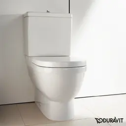 Duravit Starck 3 Gulvstående toalett Med sisterne og myktlukkende sete/lokk