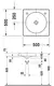 Duravit Architec Toppmontert Servant 500x500 mm, 1 blanderhull h&#248;yre