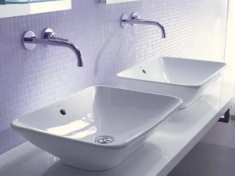 Duravit Bacino Toppmontert servant 550x420 mm, for benkeplate