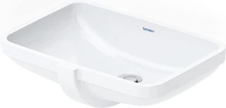 Duravit No.1 Underlimt Servant 525x380 mm, u/bl.hull, m/o.l, Hvit