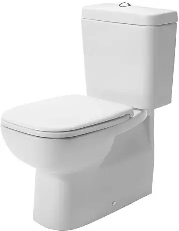 Duravit D-Code Gulvstående toalett 355x650 mm, Hvit, HygieneGlaze 