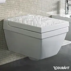 Duravit 2nd Floor Vegghengt toalett 350x540 mm, m/skjult feste, Wondergliss