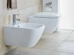 Duravit Happy D.2 Vegghengt toalett 365x540 mm, Rimless, Hvit m/WG