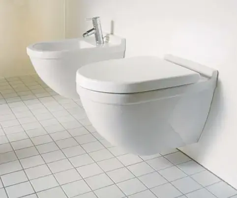 Duravit Starck 3 Vegghengt toalett Uten skyllekant, Hvit 