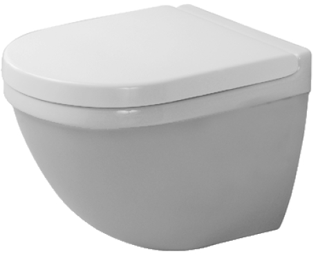 Duravit Starck 3 Compact Vegghengt toalett, 360x485 mm, skjult feste