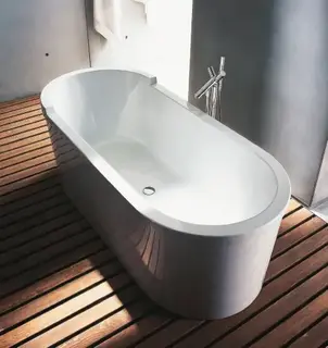 Duravit Starck Frittst&#229;ende badekar 1800x800 mm, m/panel og b&#230;reramme.